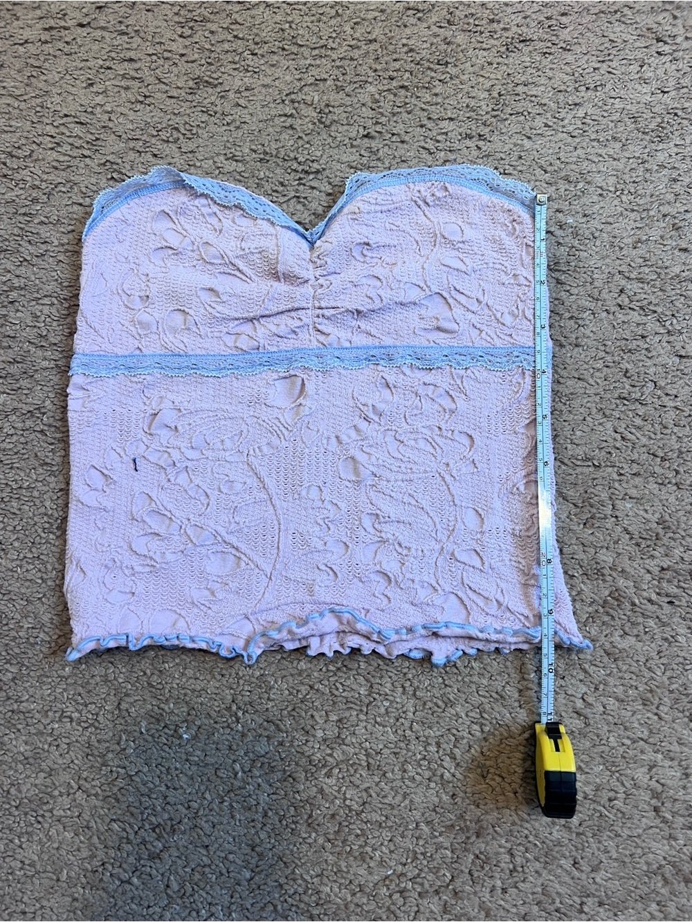 Women’s Pink Lace Strapless Tube Top